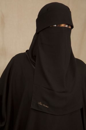 Black Chiffon Tenda Niqab