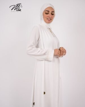 Haj Umrah Offwhite Abaya