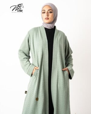 Mint Olives Tricot Cardigan