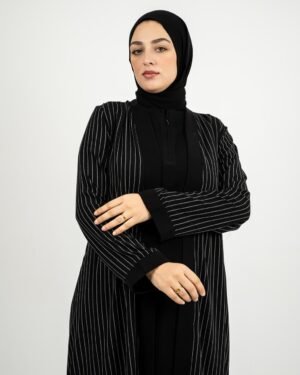 Shadow Stripes – Crepe Cardigan