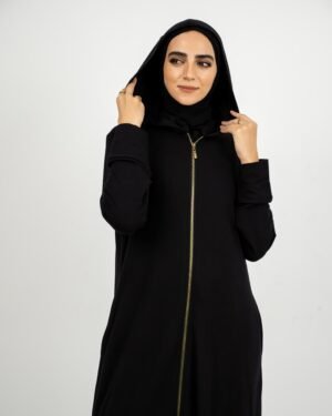 Noir Luxe – Black Melton Cardigan