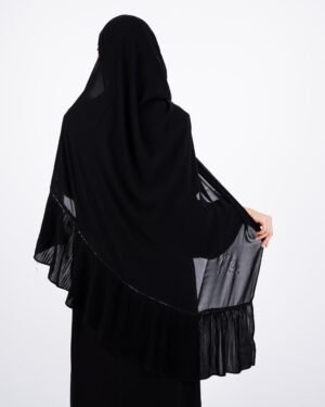 Luxury Pleated Hijab Strass