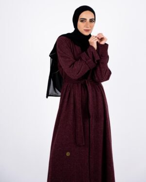 Burgundy Wool Coat