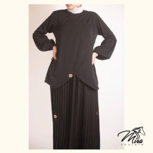 Silk Pleated Skirt